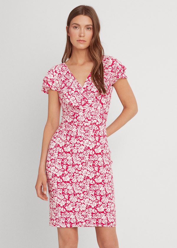 Vestido Ralph Lauren Floral Flutter-Sleeve Mulher 69824-RIUT